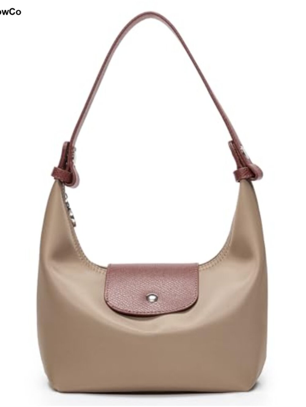 Mini Nylon Crossbody Bag Convertible Crescent Shoulder Purse